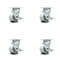 Service Caster 4 Inch Semi Steel Caster Set with Roller Bearings and Brake/Swivel Lock SCC SCC-30CS420-SSR-TLB-BSL-4 - alternate 1